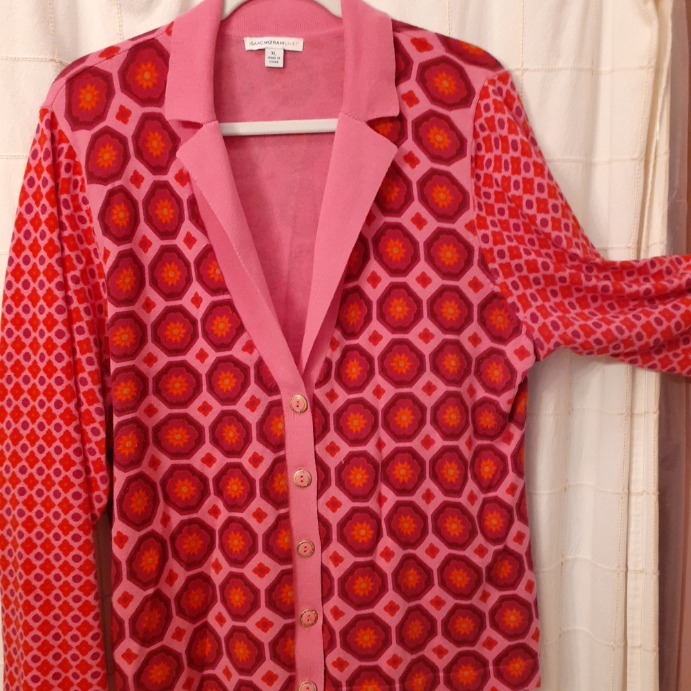Pink cardigan